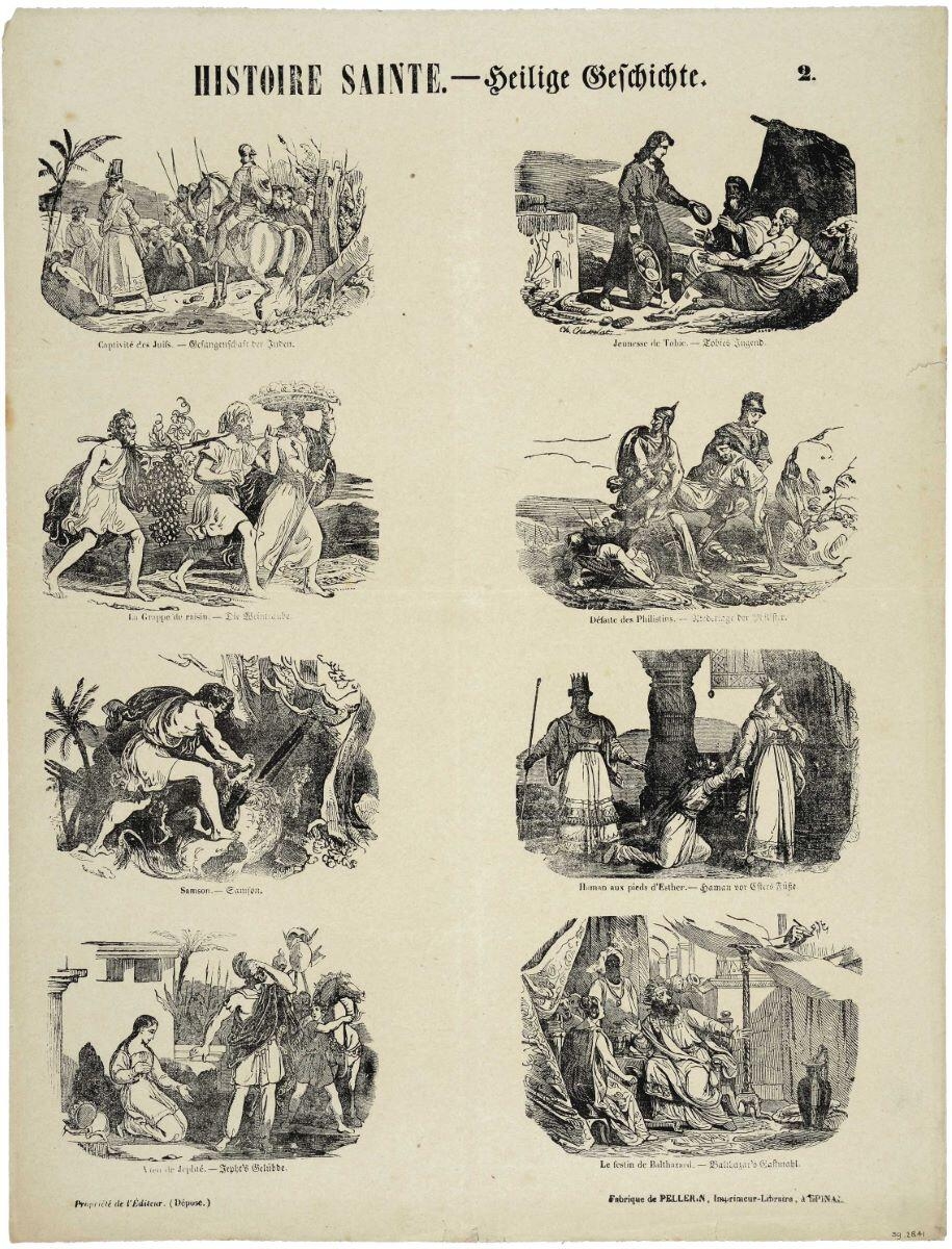 HISTOIRE SAINTE - Heilige Geschichte. 2. (titre inscrit, fr., all.)_0